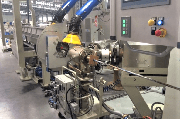 Building wire jacketing lines